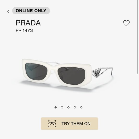 PRADA Symbole White Sunglasses SPR 14Y - Picture 2 of 6